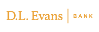 Yellow DL Evans Bank logo