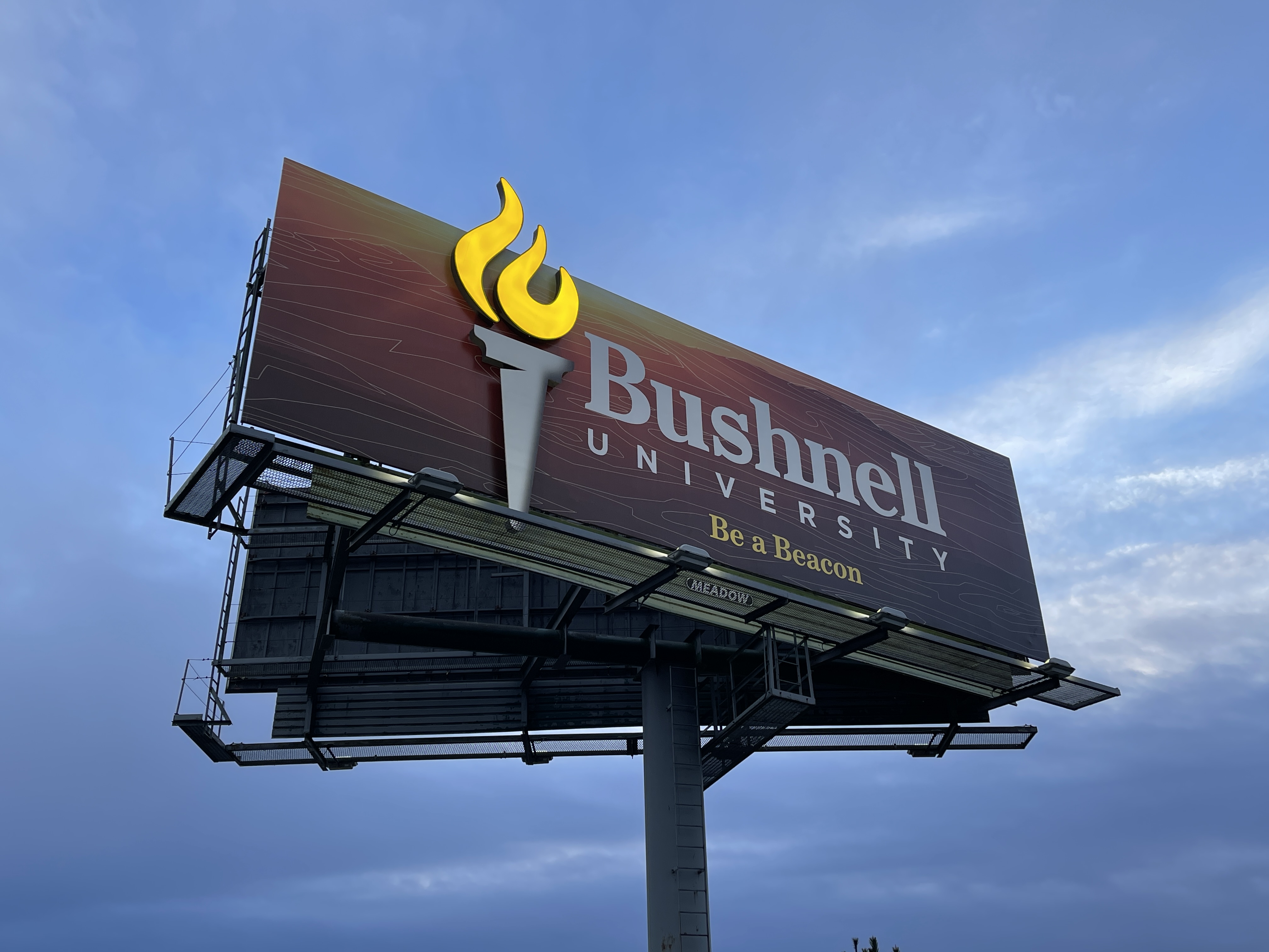 New Billboard Ad for Bushnell University Blazes Trail